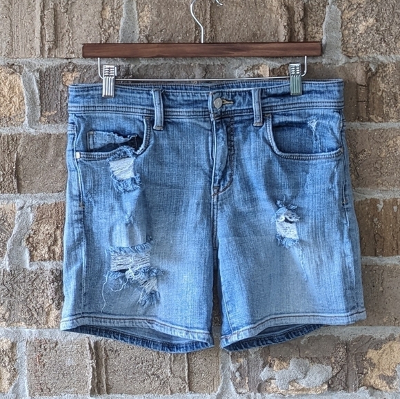 Anthropologie Pilcro and the Letterpress Hyphen Stretch Jean Shorts Size 27 - Picture 8 of 8